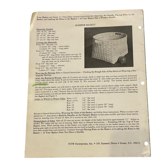 VTG Quick Baskets For All Seasons Basketry Book Instructions Lynn Thomas Weaving - Picture 2 of 4